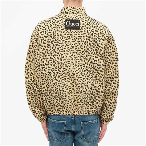 gucci leopard jacket|Gucci bomber jacket men's.